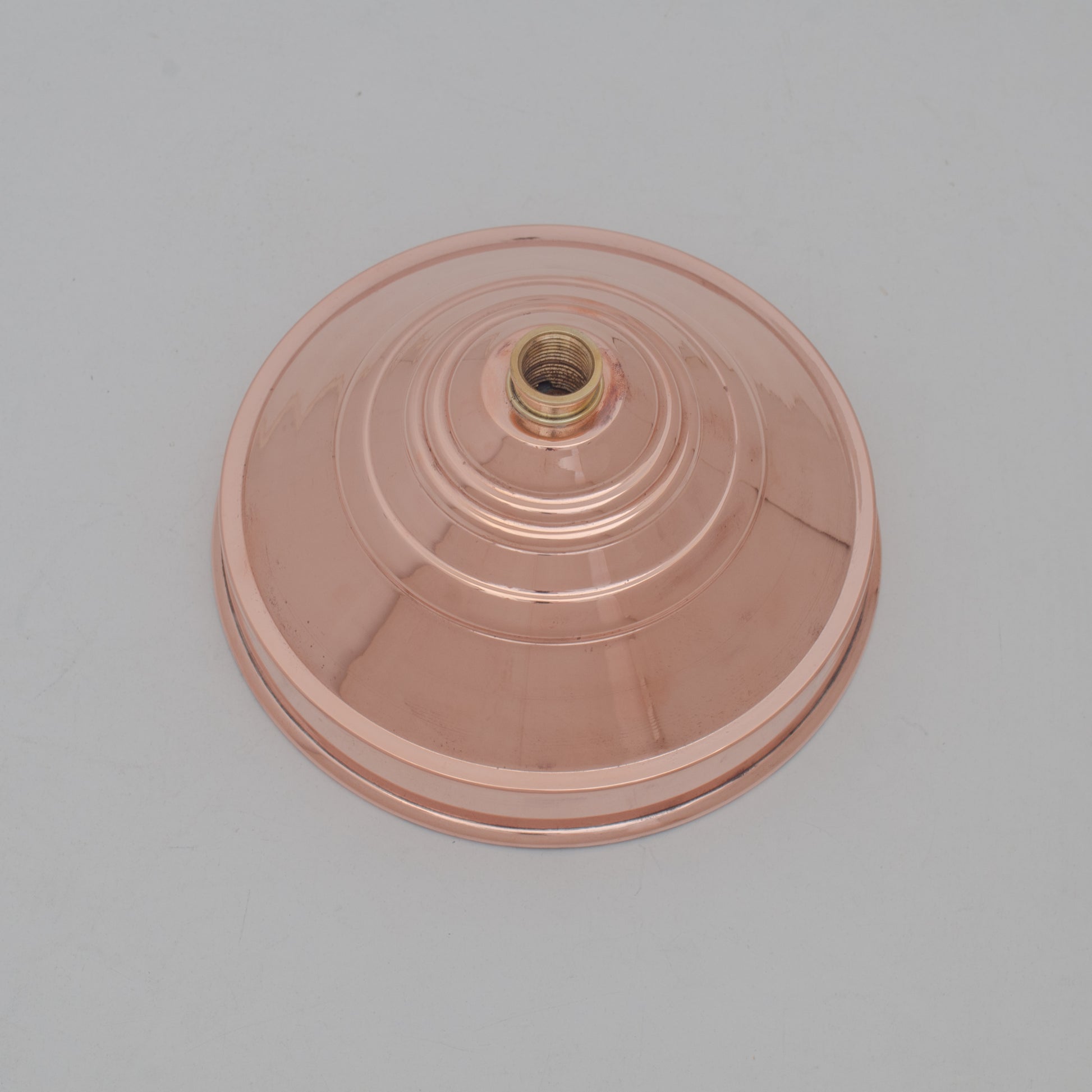 Unlacquered Solid Copper Rain Shower Head, Large Round Handcrafted Vintage Showerhead, Works Outdoor