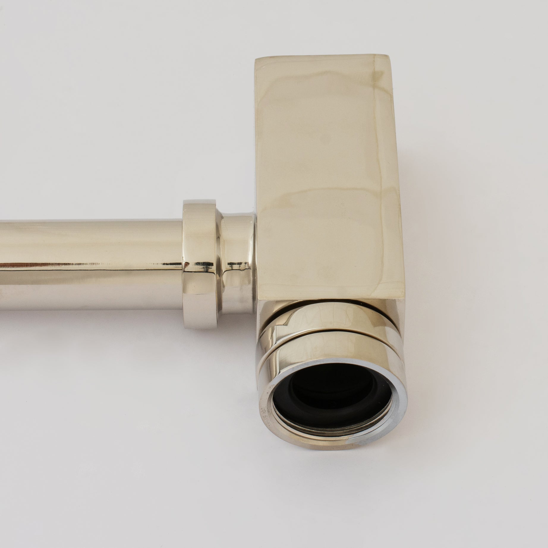 Polished Nickel P-trap, Nickel Water Trap, Bathroom Sink Drain Tailpiece, Drain Kit with Flange, Bathroom Sink Siphon