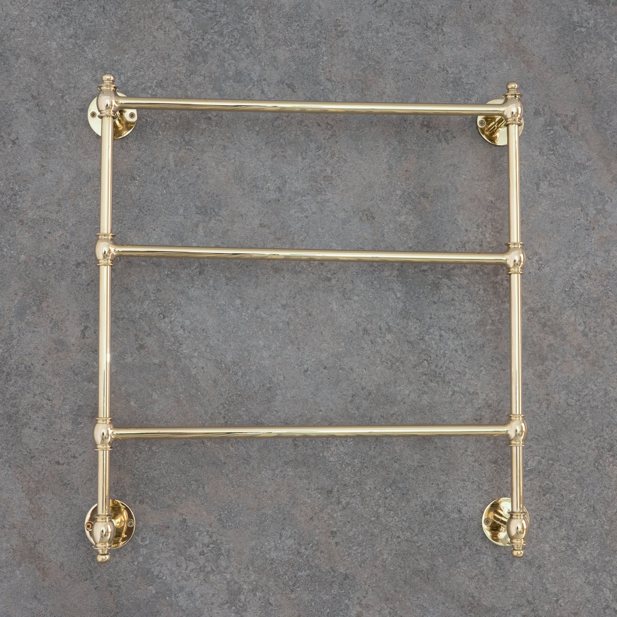 Polished Brass Traditional Towel Rack | Luxury Wall-Mounted Towel Holder
