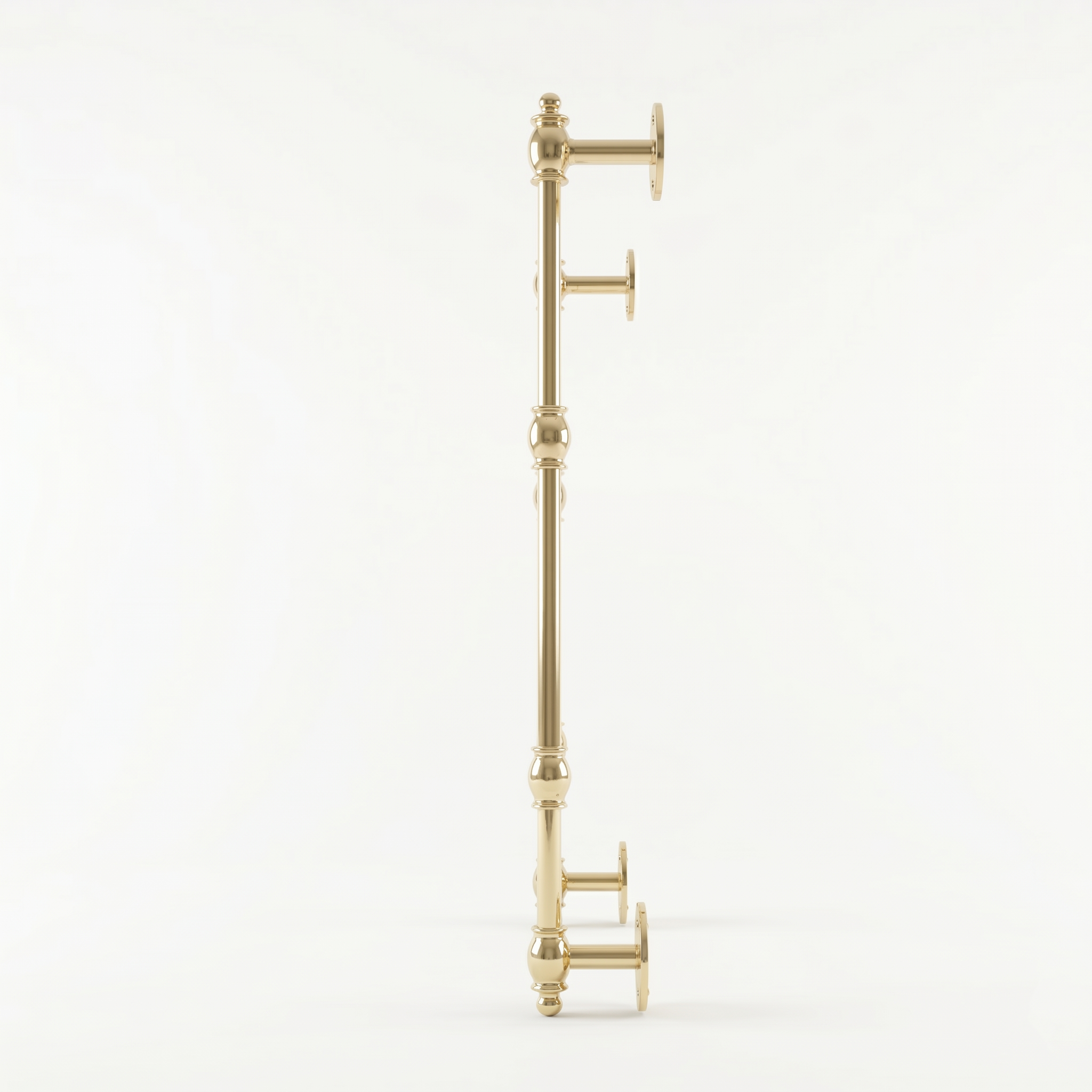 Polished Brass Traditional Towel Rack | Luxury Wall-Mounted Towel Holder