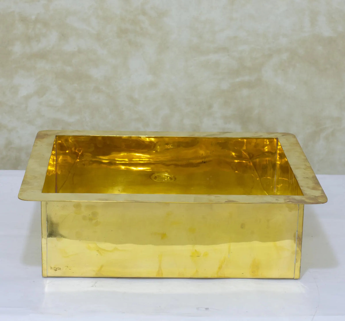 Rectangular Island Sink, Brass Kitchen Sink, Solid Undermount Sink, Brass Farmhouse Sink