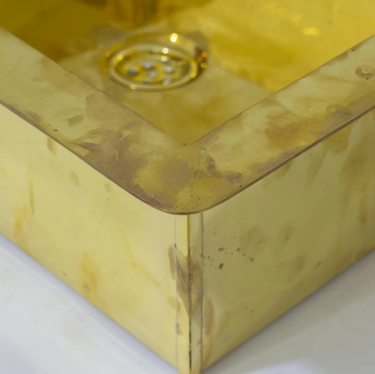 Rectangular Island Sink, Brass Kitchen Sink, Solid Undermount Sink, Brass Farmhouse Sink