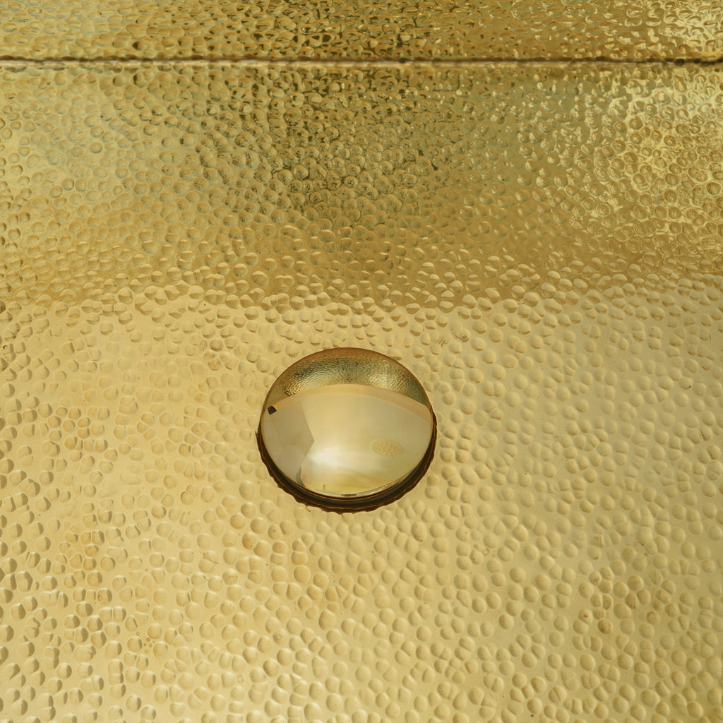 Hammered Brass Kitchen Sink – Rectangular Farmhouse & Kitchen Island Sink