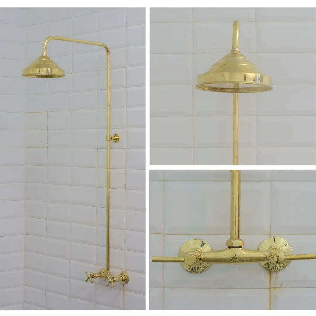 Antique Brass Shower Fixtures – Brass Shower System