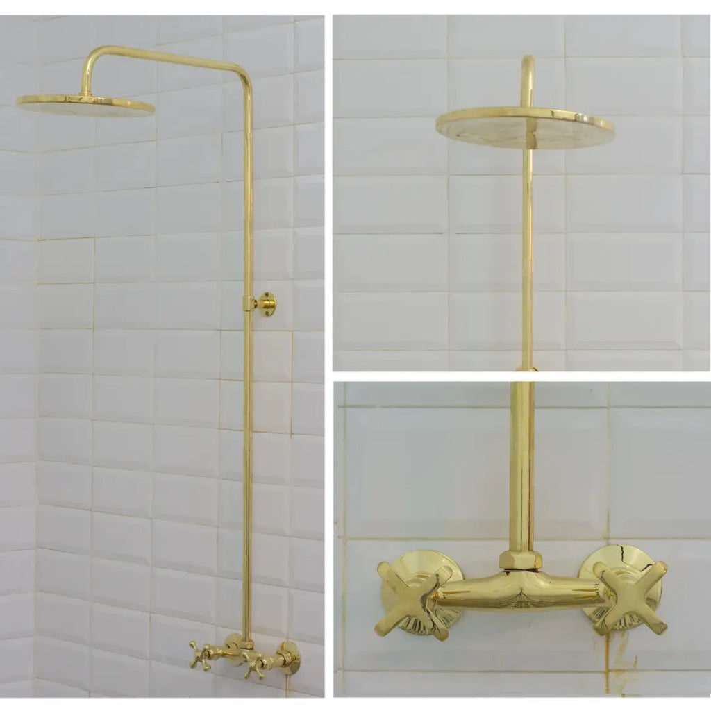 Antique Brass Shower Fixtures – Brass Shower System