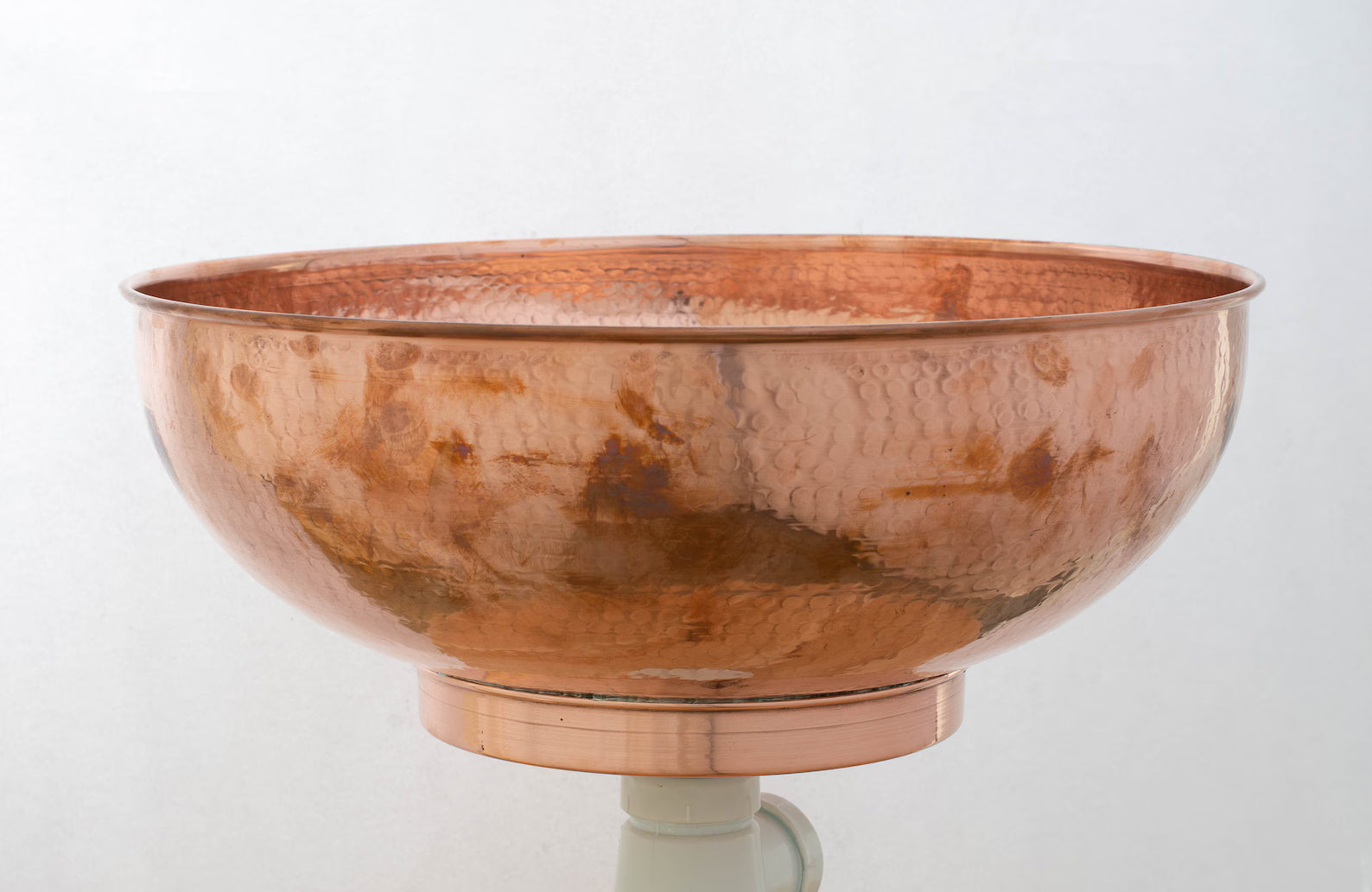 Hammered Copper Sink, Rustic Round Sink Bowl, Bathroom Copper Vessel Sink