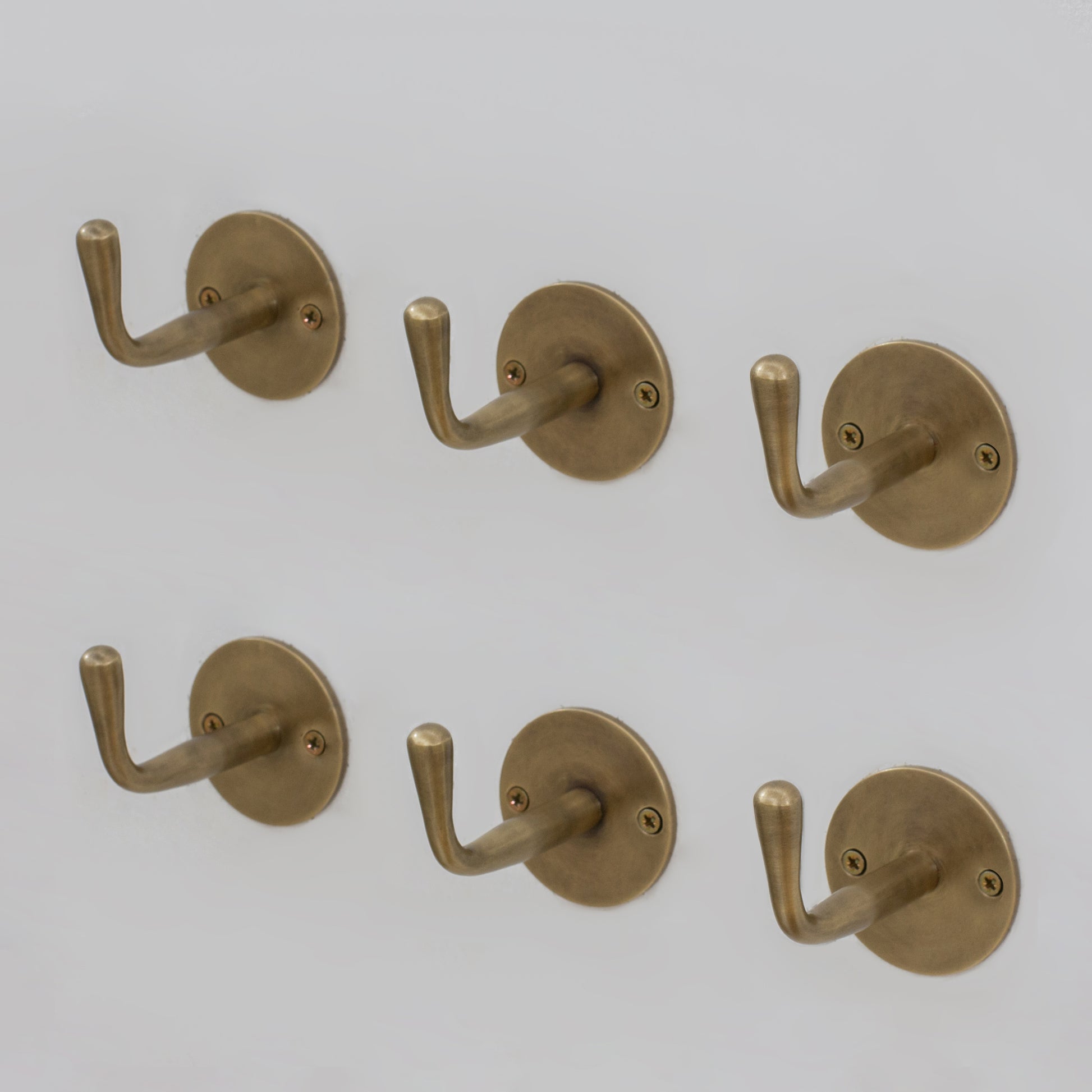 Vintage Hooks Set | Solid Brass Single Hook