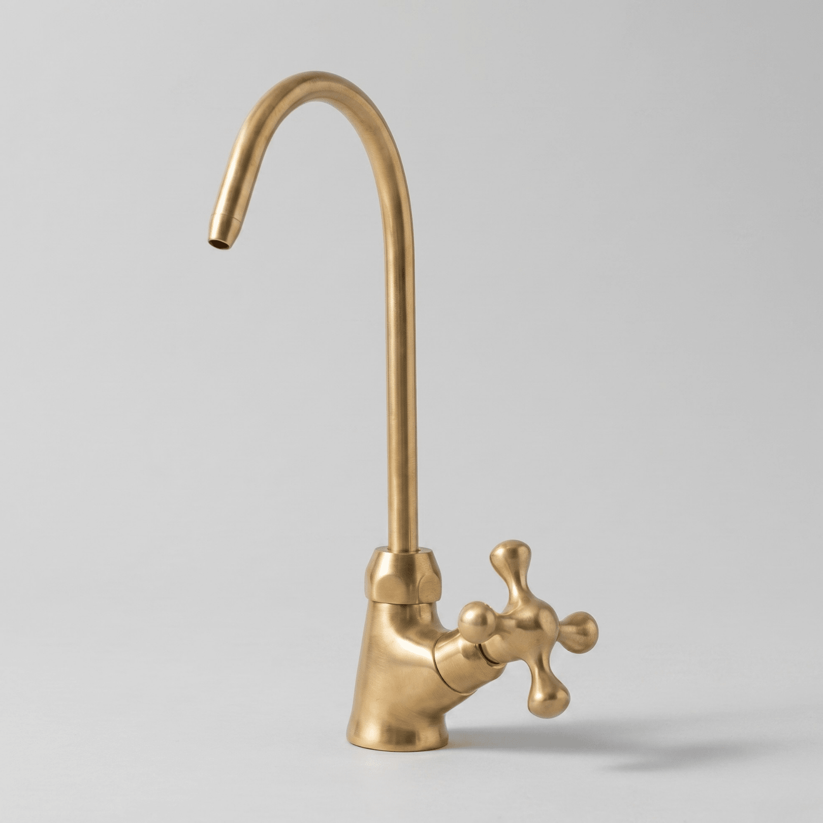 Artisan Gooseneck Water Tap | Single Hole Cold Water Faucet | Signature Living Finishes - Insideast