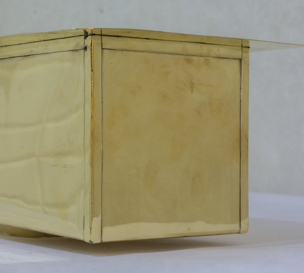 Solid Brass Undermount Sink | Compact Rectangular Small Kitchen Sink | With Strainer