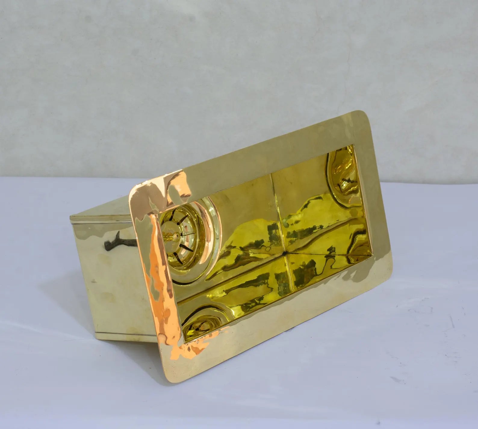 Solid Brass Undermount Sink, Small Rectangular Sink Kitchen, Single Bowl Sink With Strainer
