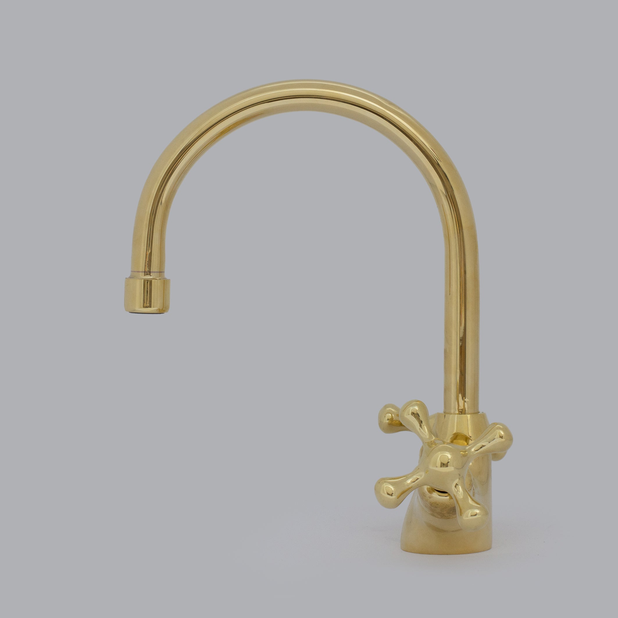 Unlacquered Brass Compact Faucet | Single Hole Bathroom Sink Faucet