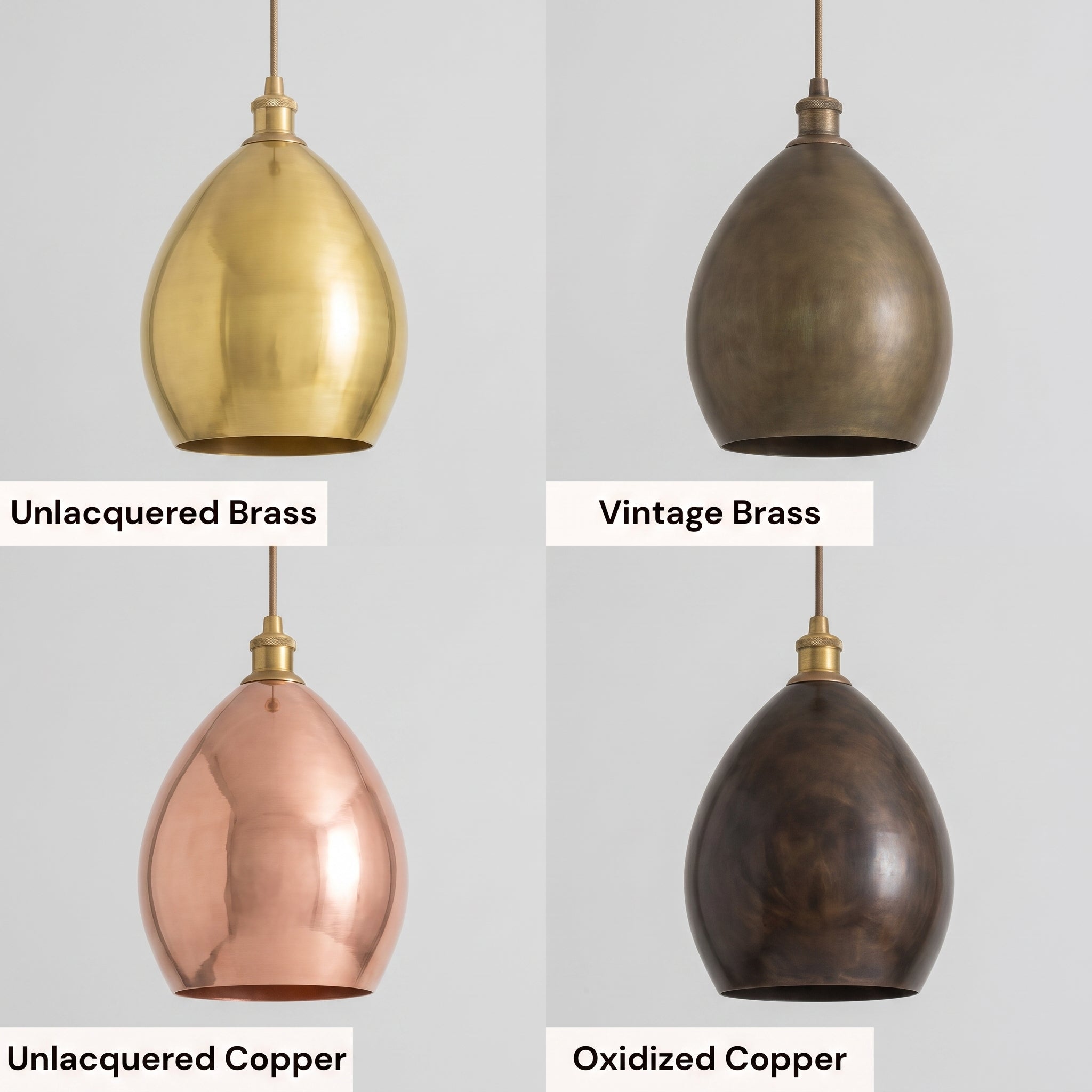Smooth Oil Rubbed Brass Cone Pendant Light, Kitchen Island Ceiling Lamp