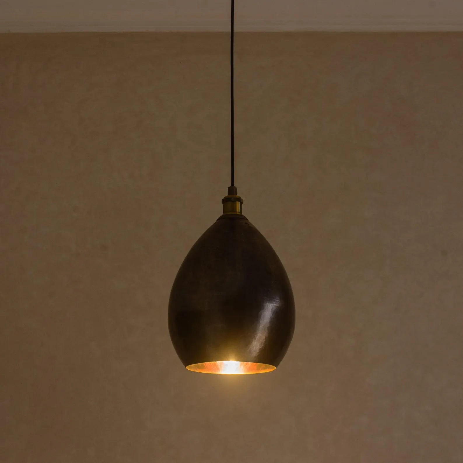 Smooth Oil Rubbed Brass Cone Pendant Light, Kitchen Island Ceiling Lamp