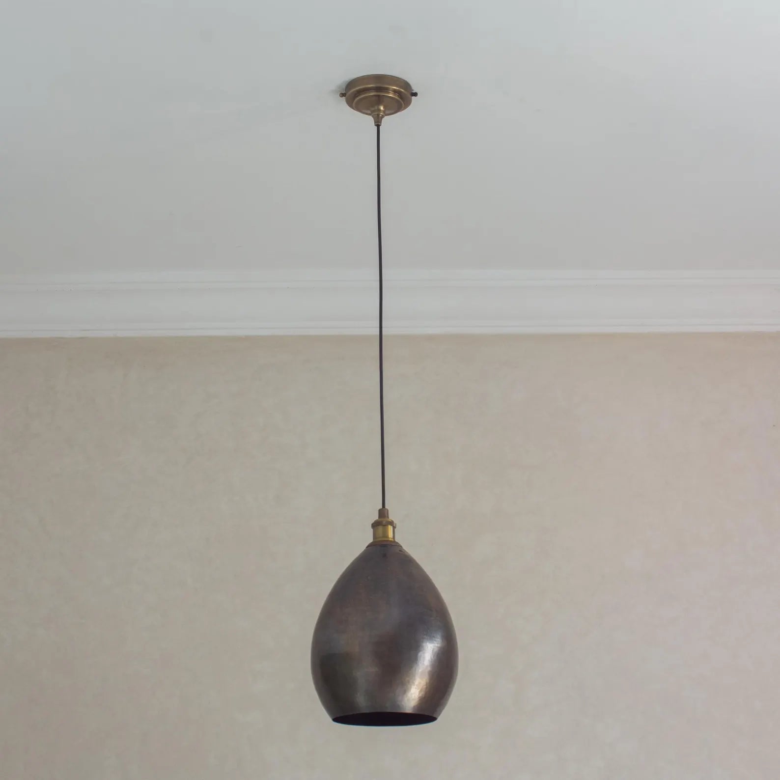 Smooth Oil Rubbed Brass Cone Pendant Light, Kitchen Island Ceiling Lamp