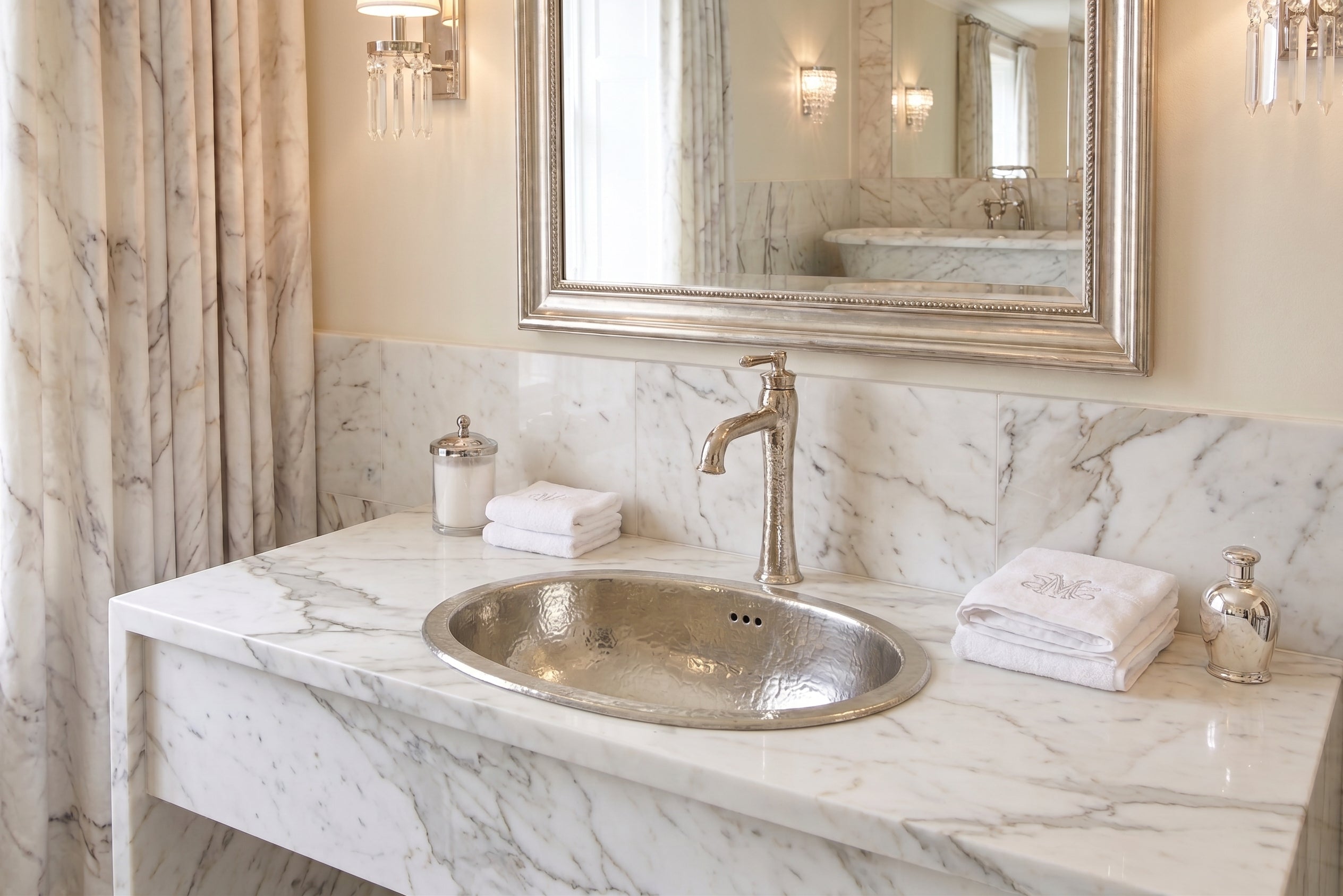 Handcrafted Smooth Oval Solid German Silver Sink, Drop In Sink (17,125”x11”)