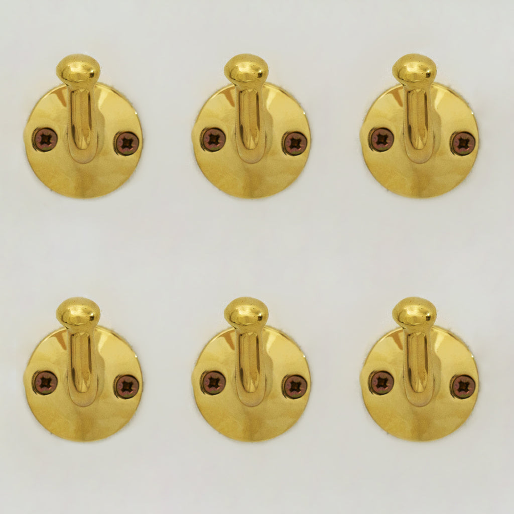 Solid Brass Single Hook, Coat Hook, Clothes Hook, Shower Hook, Towel Hanger