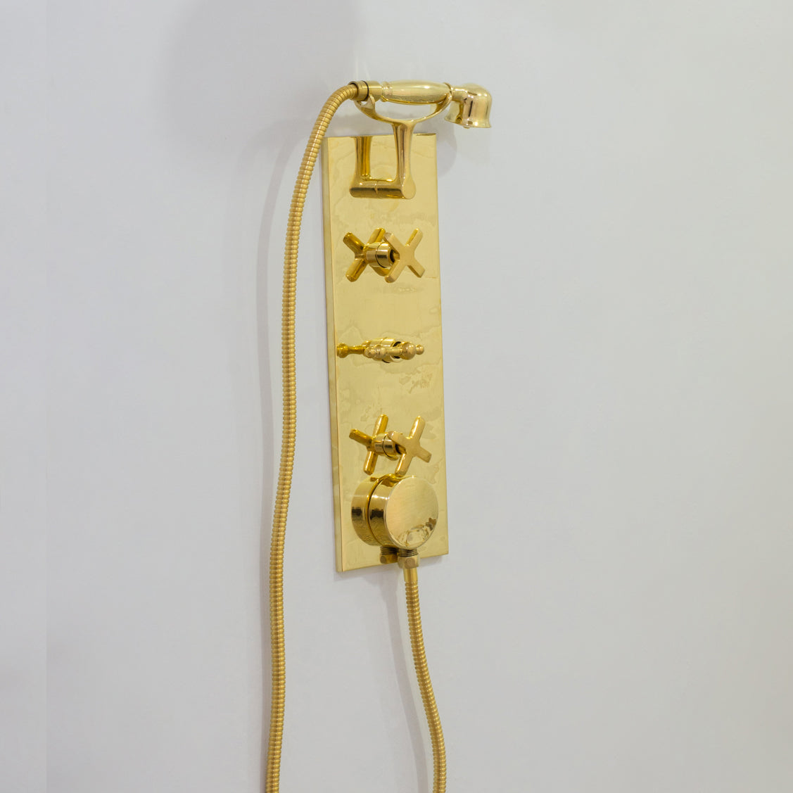 Solid Brass Built-In Shower System – Concealed Rainfall Showerhead with Handheld – Wall-Mounted Shower Set