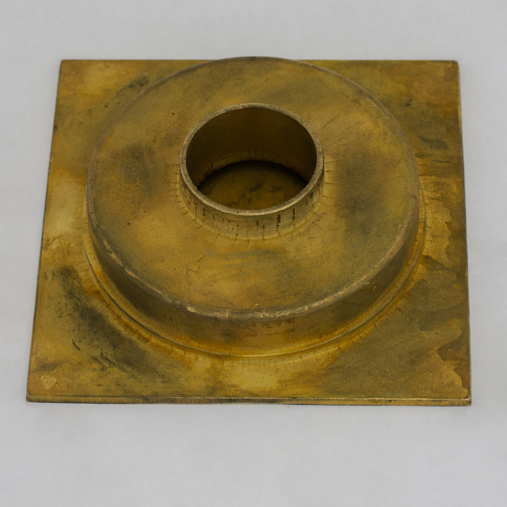 Solid Brass Square Floor Drain | Smooth Style | Unlacquered Shower Drain