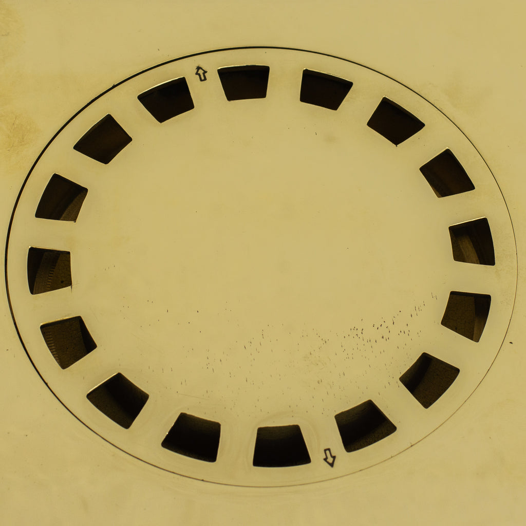 Solid Brass Square Floor Drain | Smooth Style | Unlacquered Shower Drain