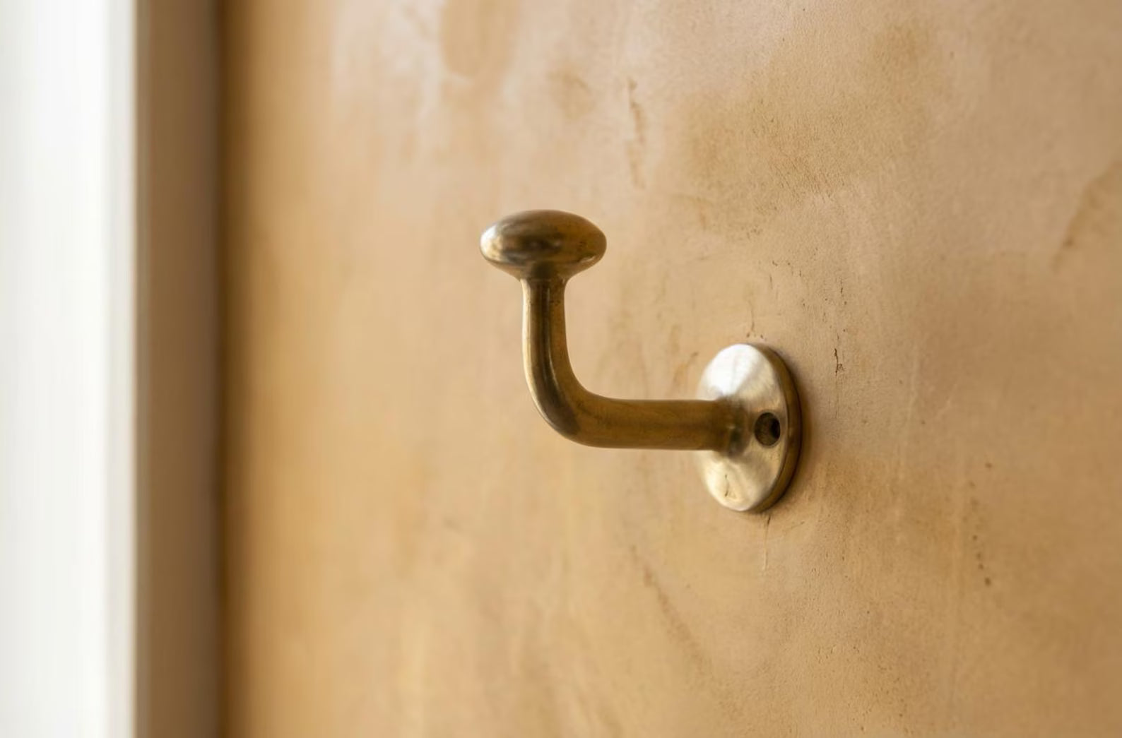 Vintage Hooks Set, Solid Brass Robe Hook, Heavy Duty Single Hook, Wall Mount Robe Hooks
