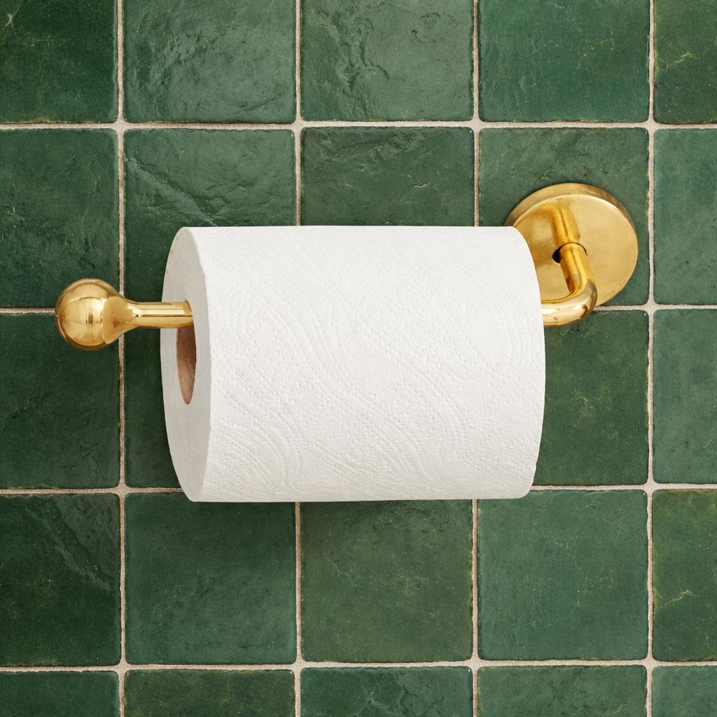 Solid Brass Toilet Paper Holder, Bathroom Tissue Holder