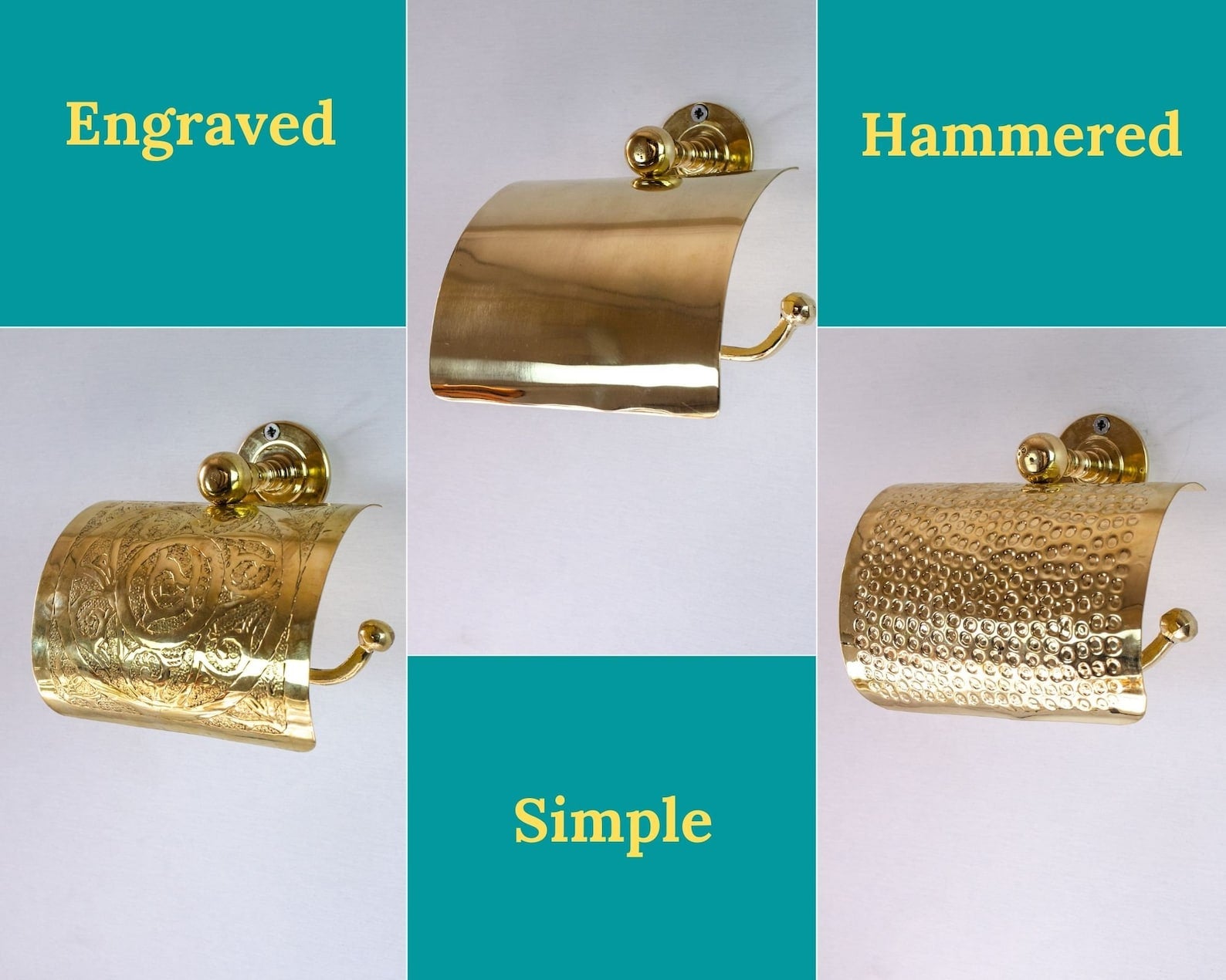 Solid Brass Toilet Paper Holder With Sliding Cover | Bathroom Tissue Holder