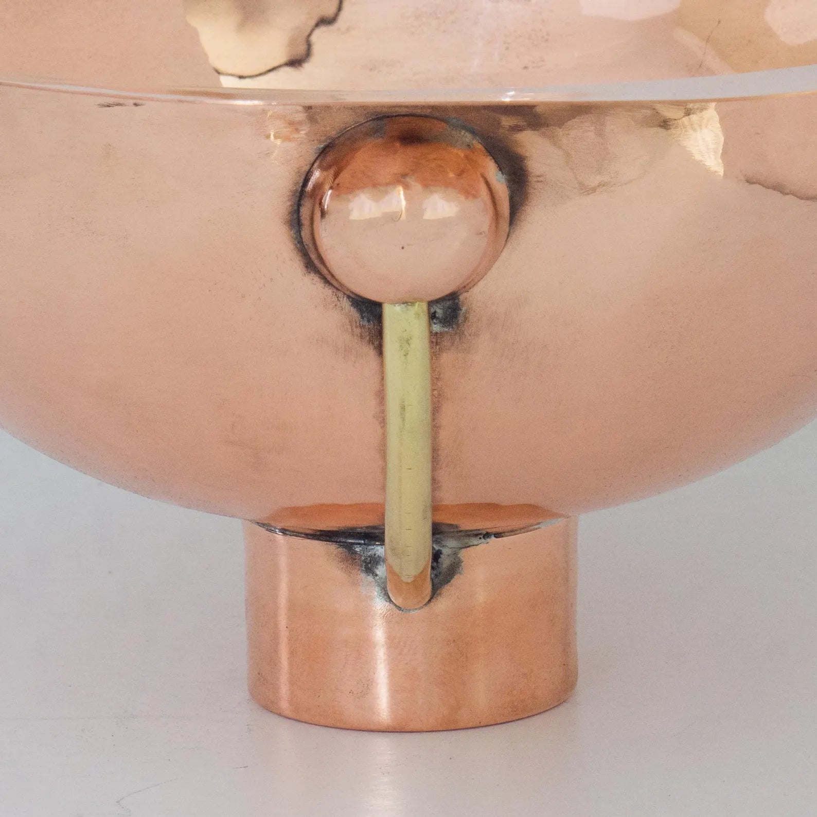 Unlacquered Solid Copper Undermount Sink, Round Copper Basin, Copper Bathroom Sink