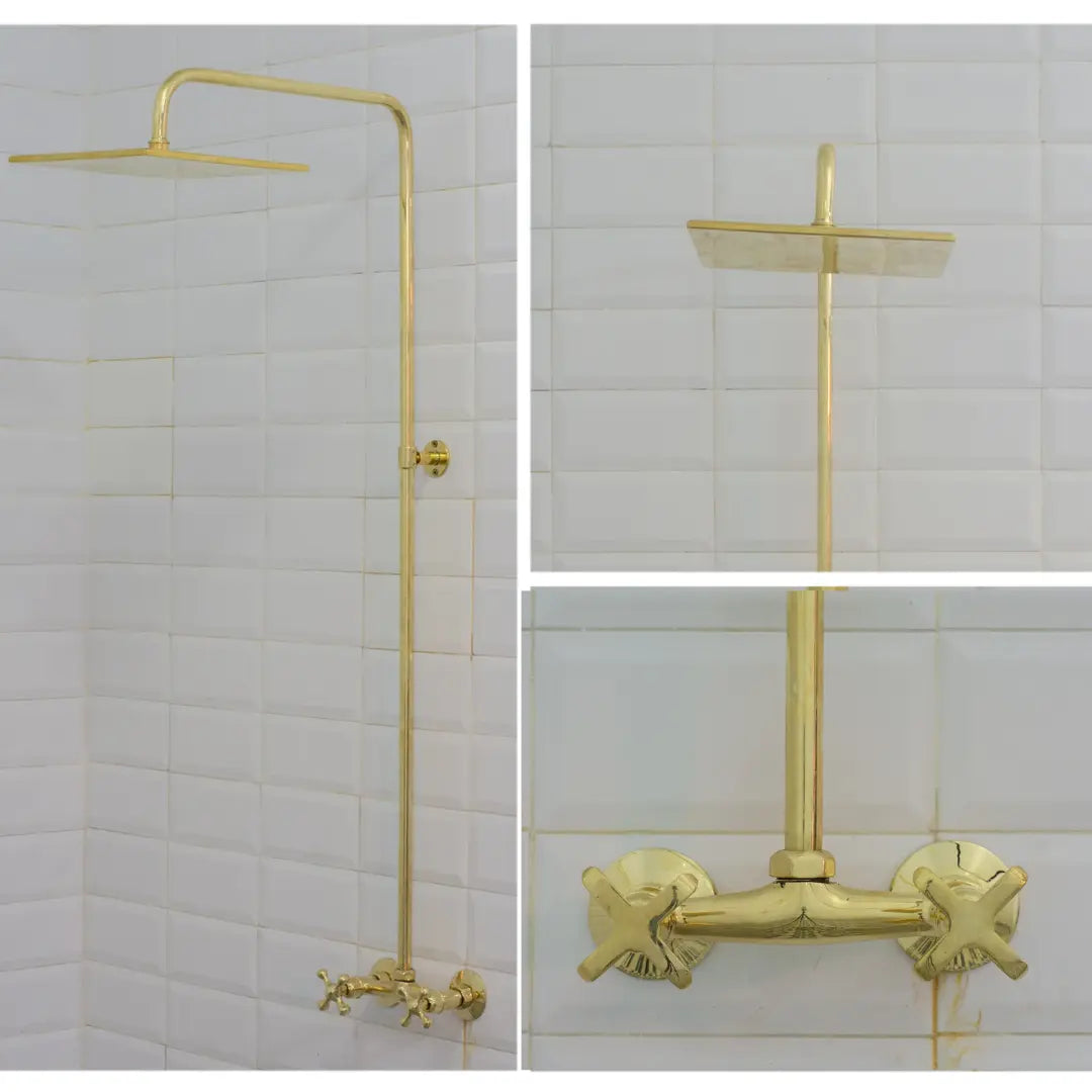 Antique Brass Shower Fixtures – Brass Shower System