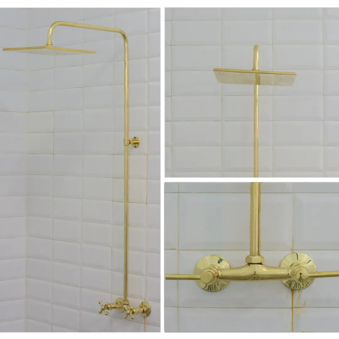Antique Brass Shower Fixtures – Brass Shower System