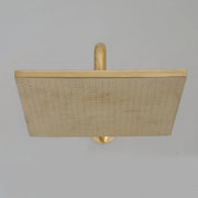 Unlacquered Brass Shower Head, Square Rain Showerhead, Outdoor Indoor Shower