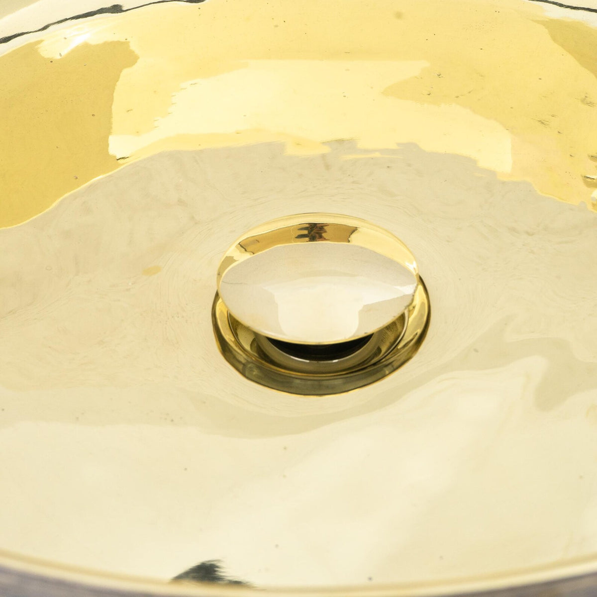 Unlacquered Brass Round Vessel Sink, Top Mount Bathroom Bronze Basin