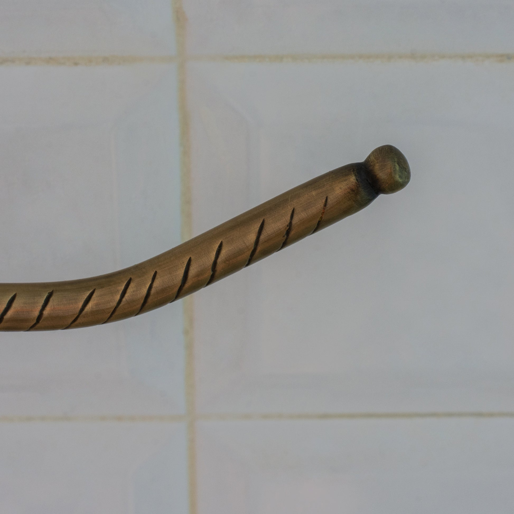 Vintage Brass Towel Holder, Towel Ring Hanger, Wall Mount Bathroom Ring Holder, Hand Engraved Ring For Towels