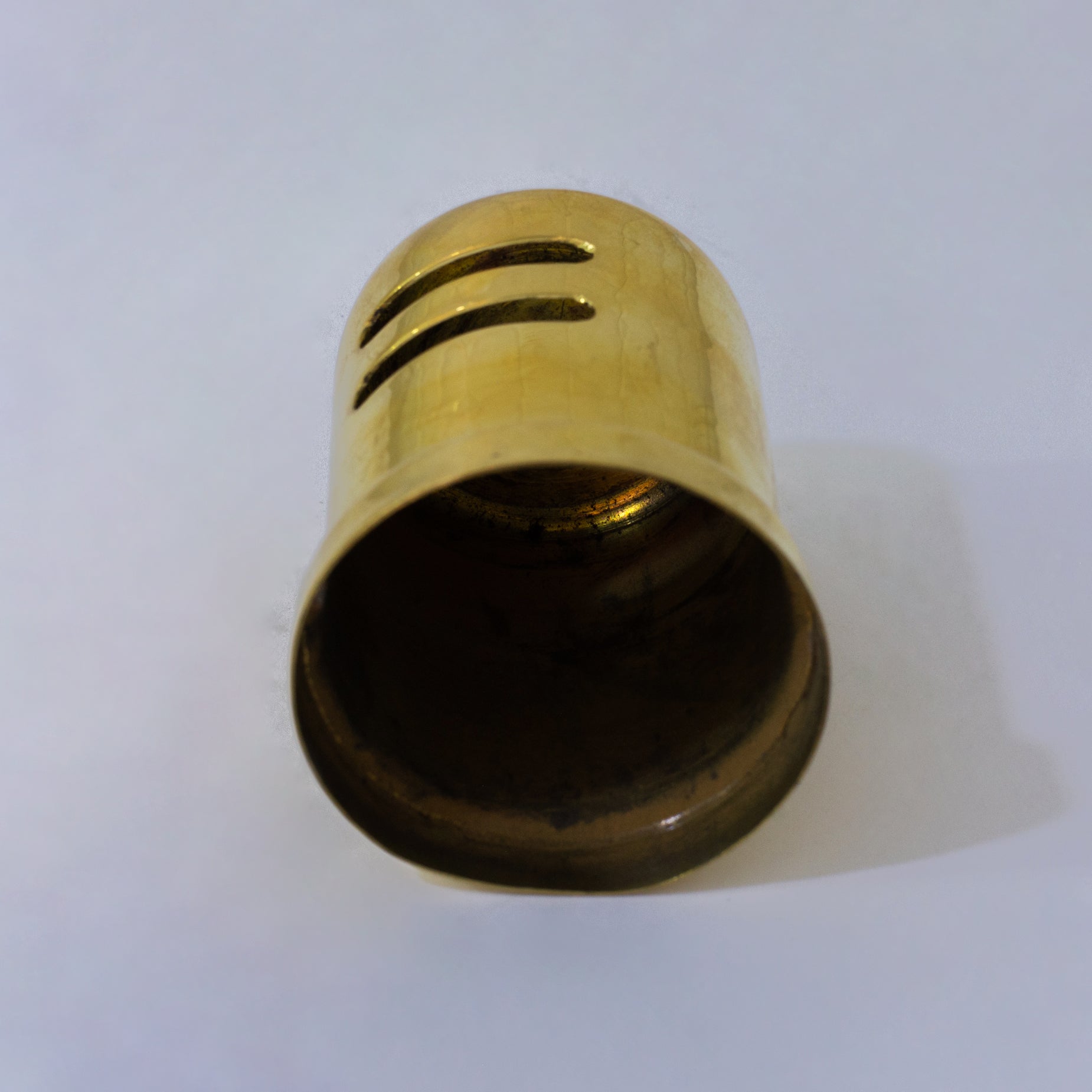 Unlacquered Brass Dishwasher Air Gap Cover | Skirted Cap