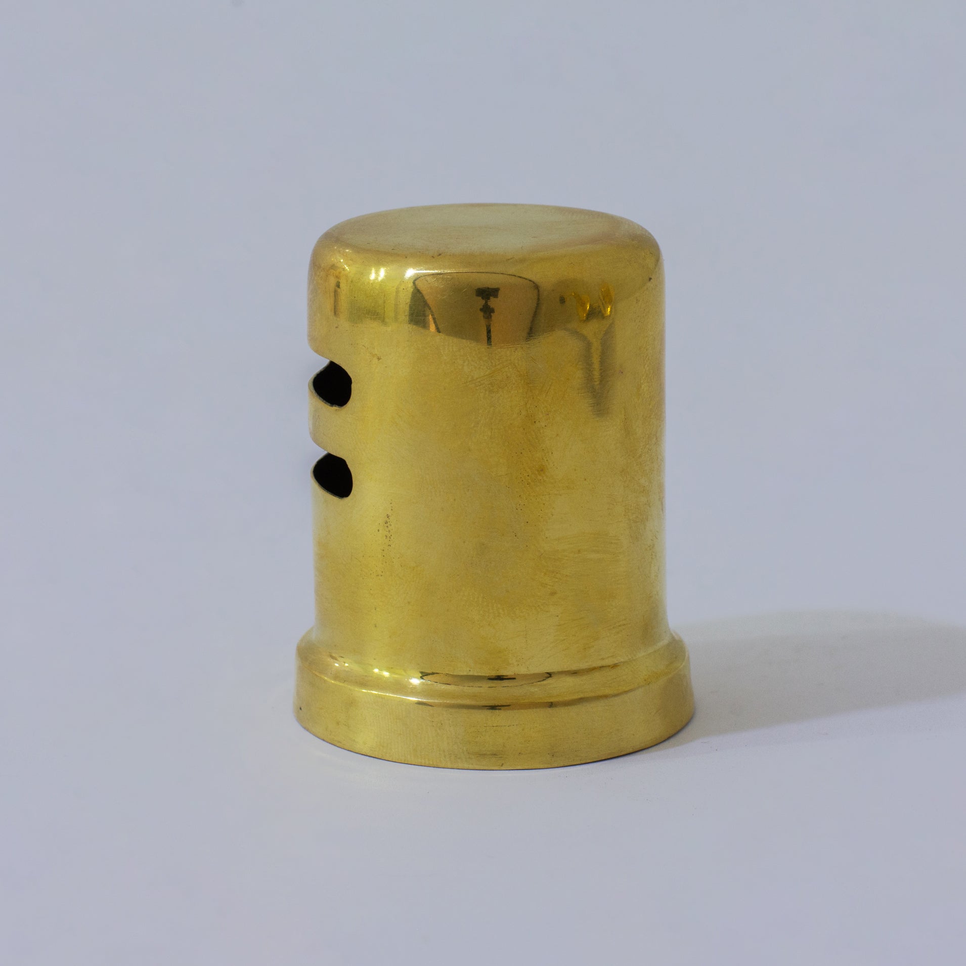 Unlacquered Brass Dishwasher Air Gap Cover | Skirted Cap