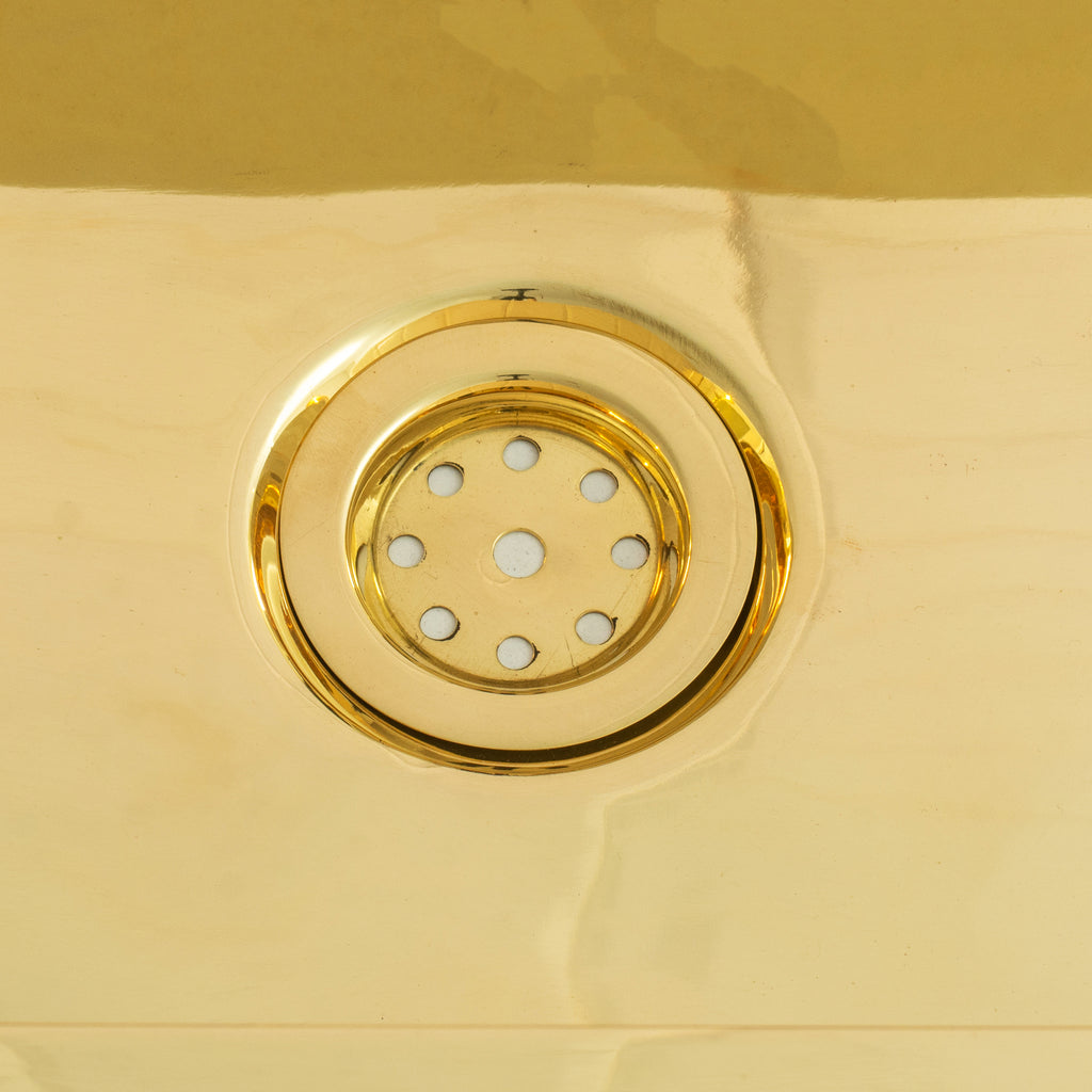 Solid Brass Undermount Rectangular Sink, Single Bowl Kitchen Sink, Compact Sink