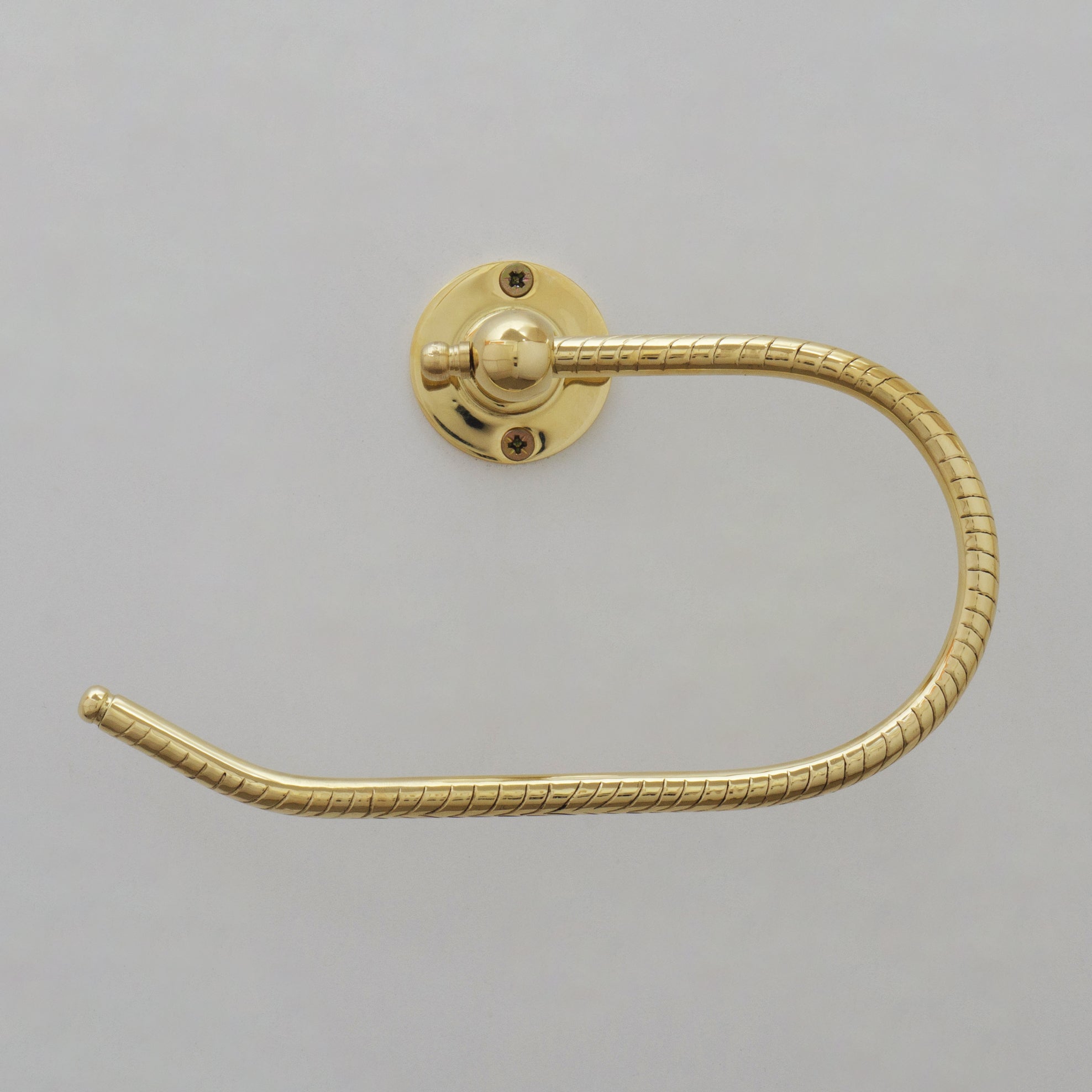 Unlacquered Brass Towel Holder, Towel Hanger, Wall Mount Towel Hook, Hand Engraved Finish