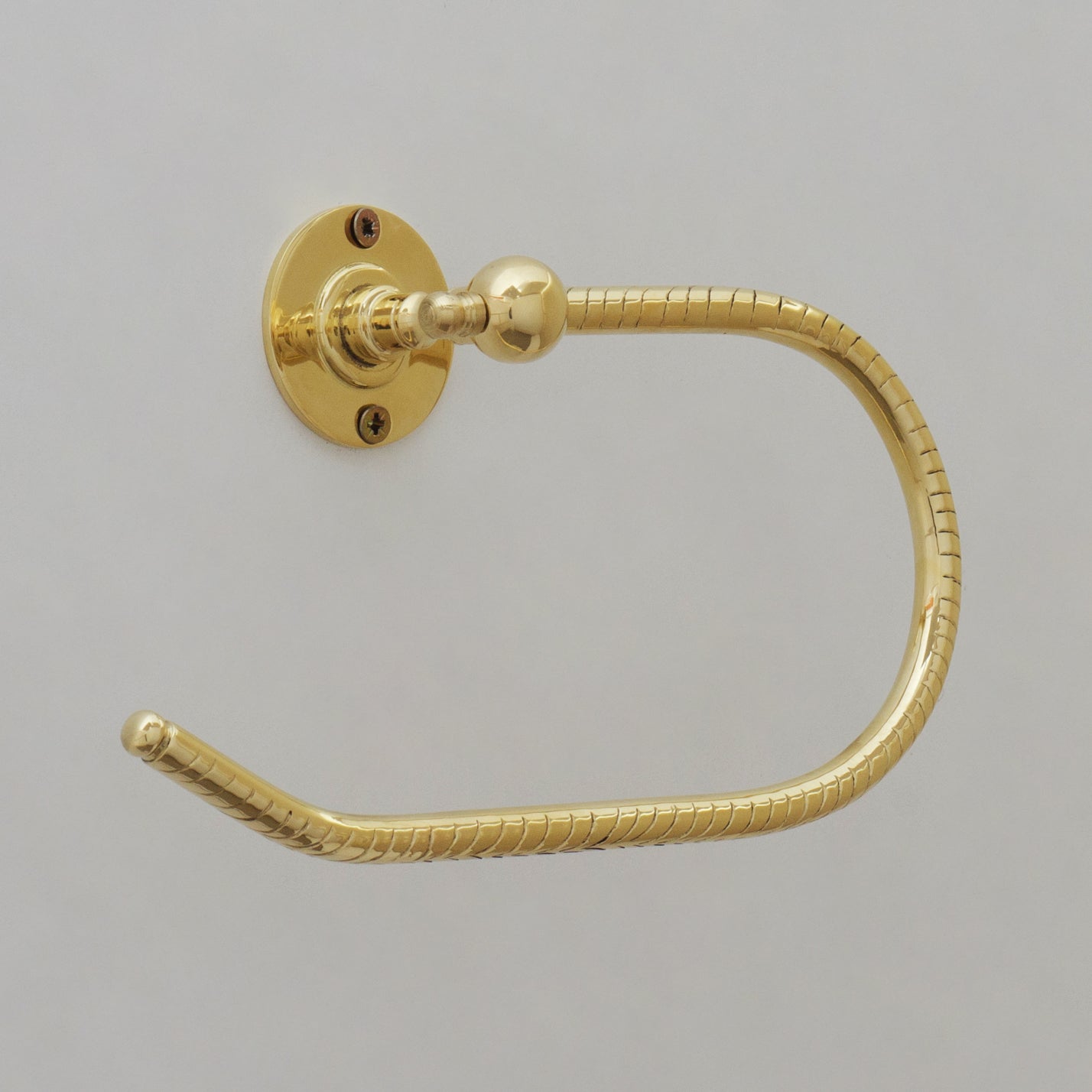 Unlacquered Brass Towel Holder, Towel Hanger, Wall Mount Towel Hook, Hand Engraved Finish