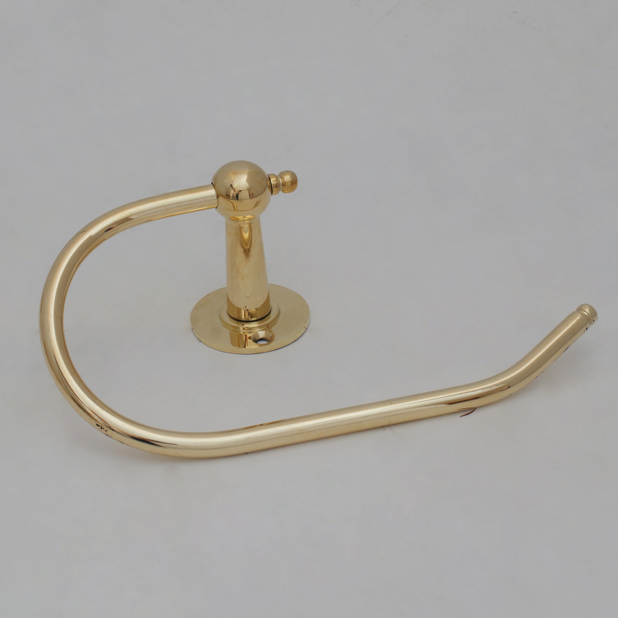 Unlacquered Brass Towel Holder, Towel Hanger, Wall Mount Towel Hook, Hand Engraved Finish