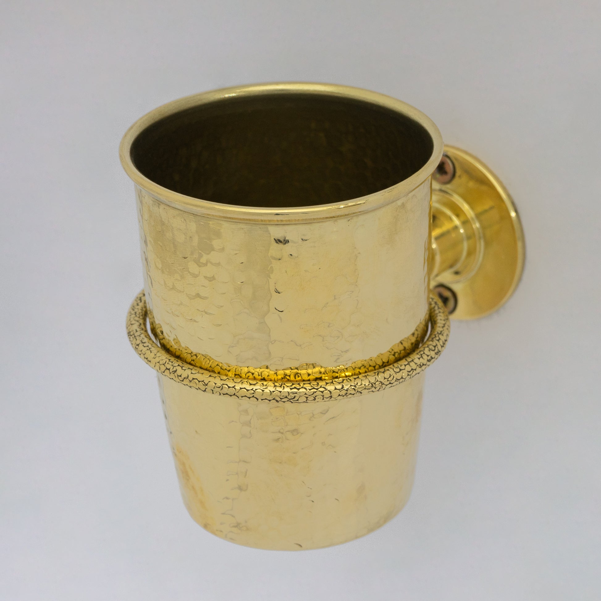 Unlacquered Brass Wall Mount Toothbrush Holder | Bathroom