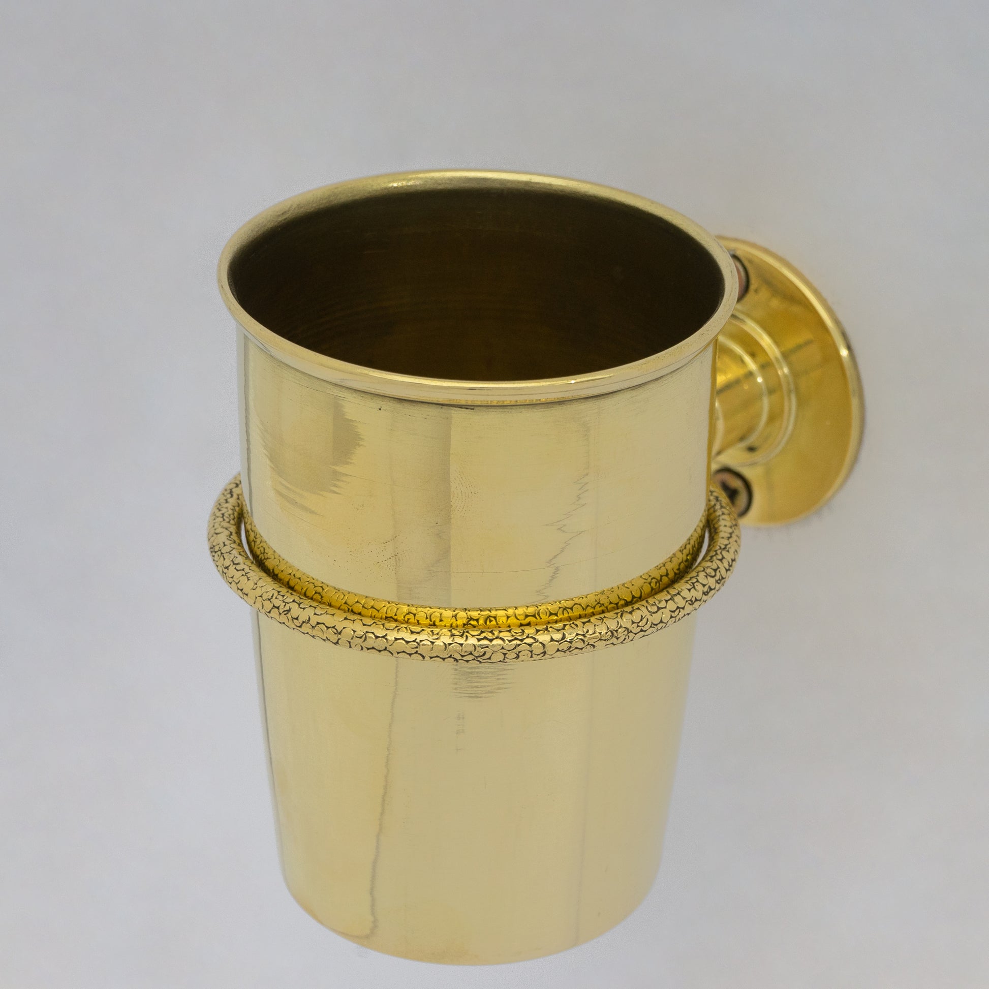 Unlacquered Brass Wall Mount Toothbrush Holder | Bathroom