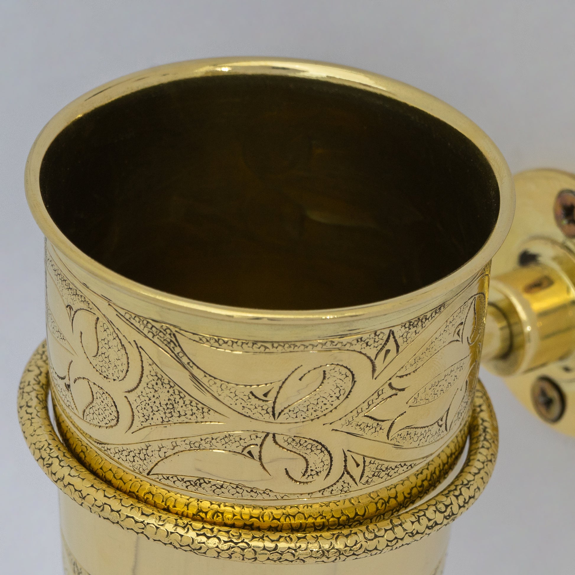 Unlacquered Brass Wall Mount Toothbrush Holder | Bathroom