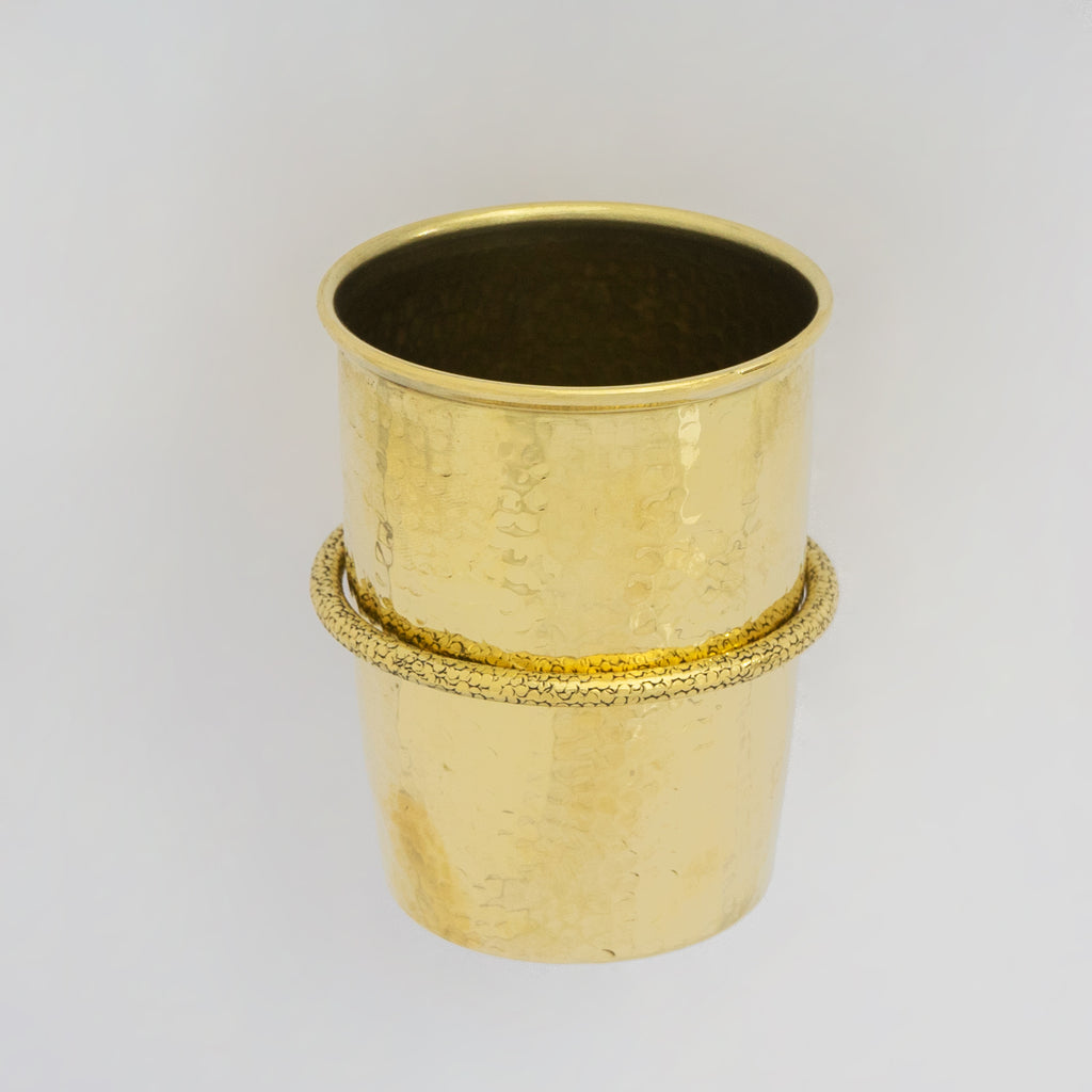 Unlacquered Brass Wall Mount Toothbrush Holder | Bathroom