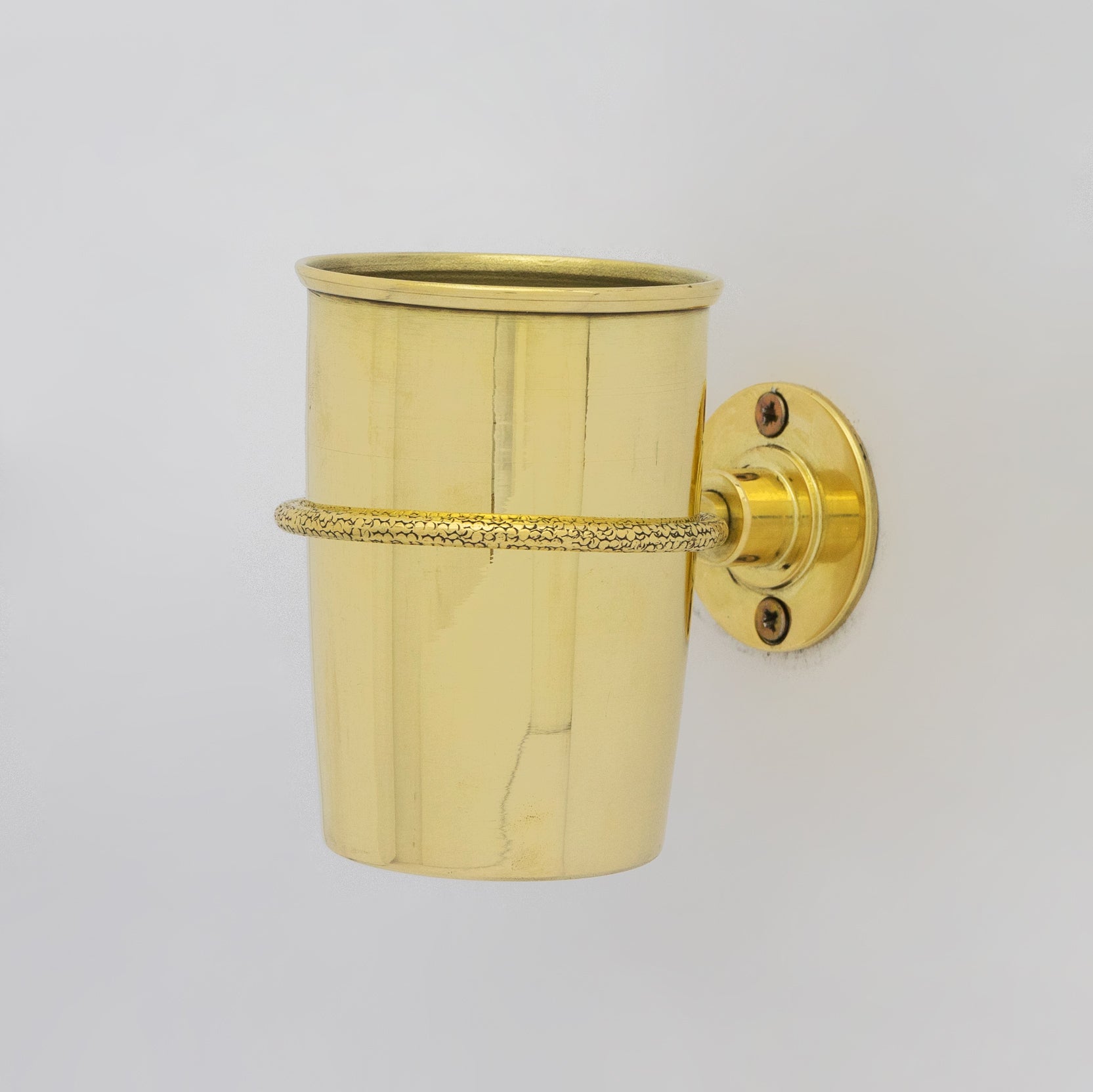 Unlacquered Brass Wall Mount Toothbrush Holder | Bathroom