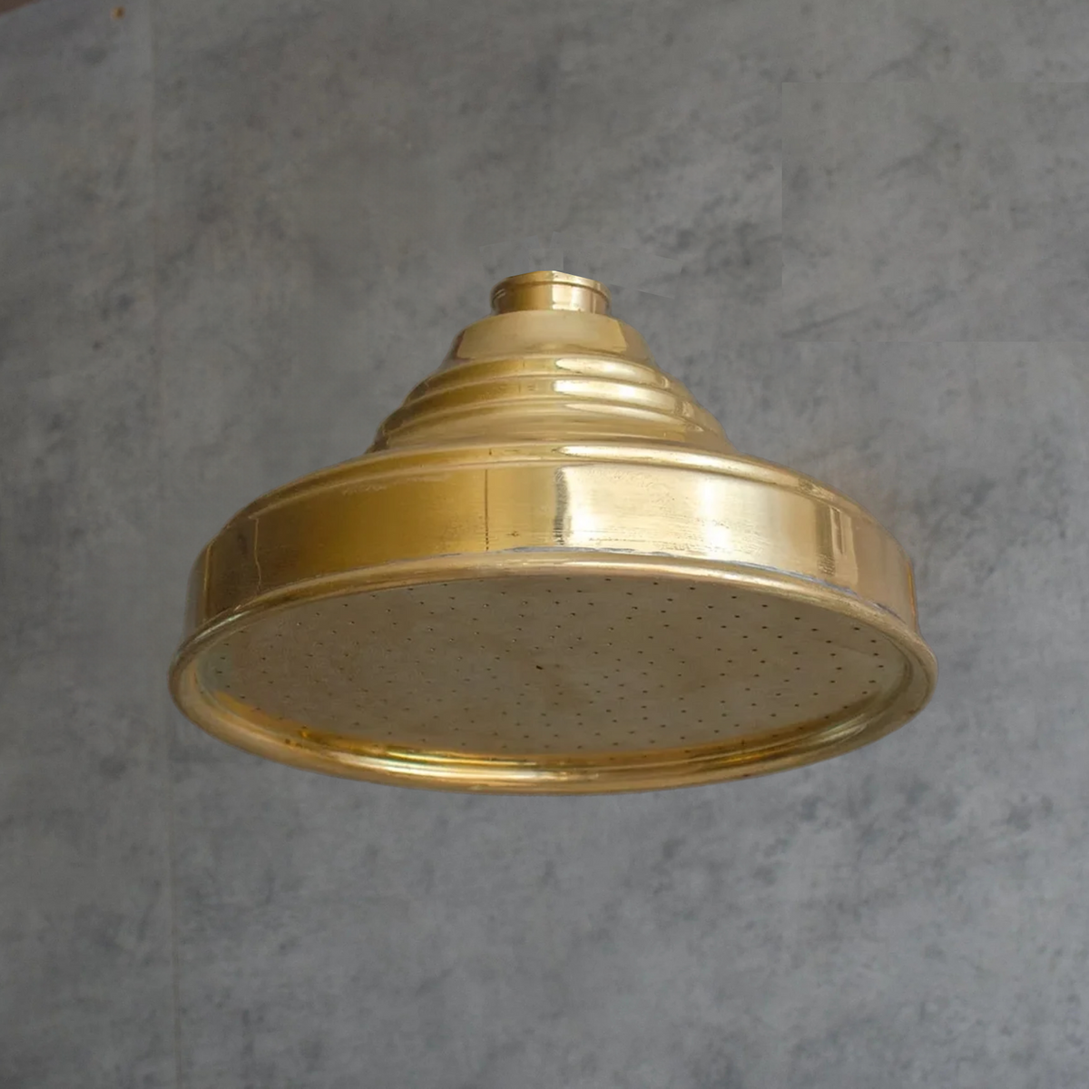 Unlacquered Solid Brass Rain Shower Head, Moroccan Handcrafted Vintage Showerhead, Works Outdoor