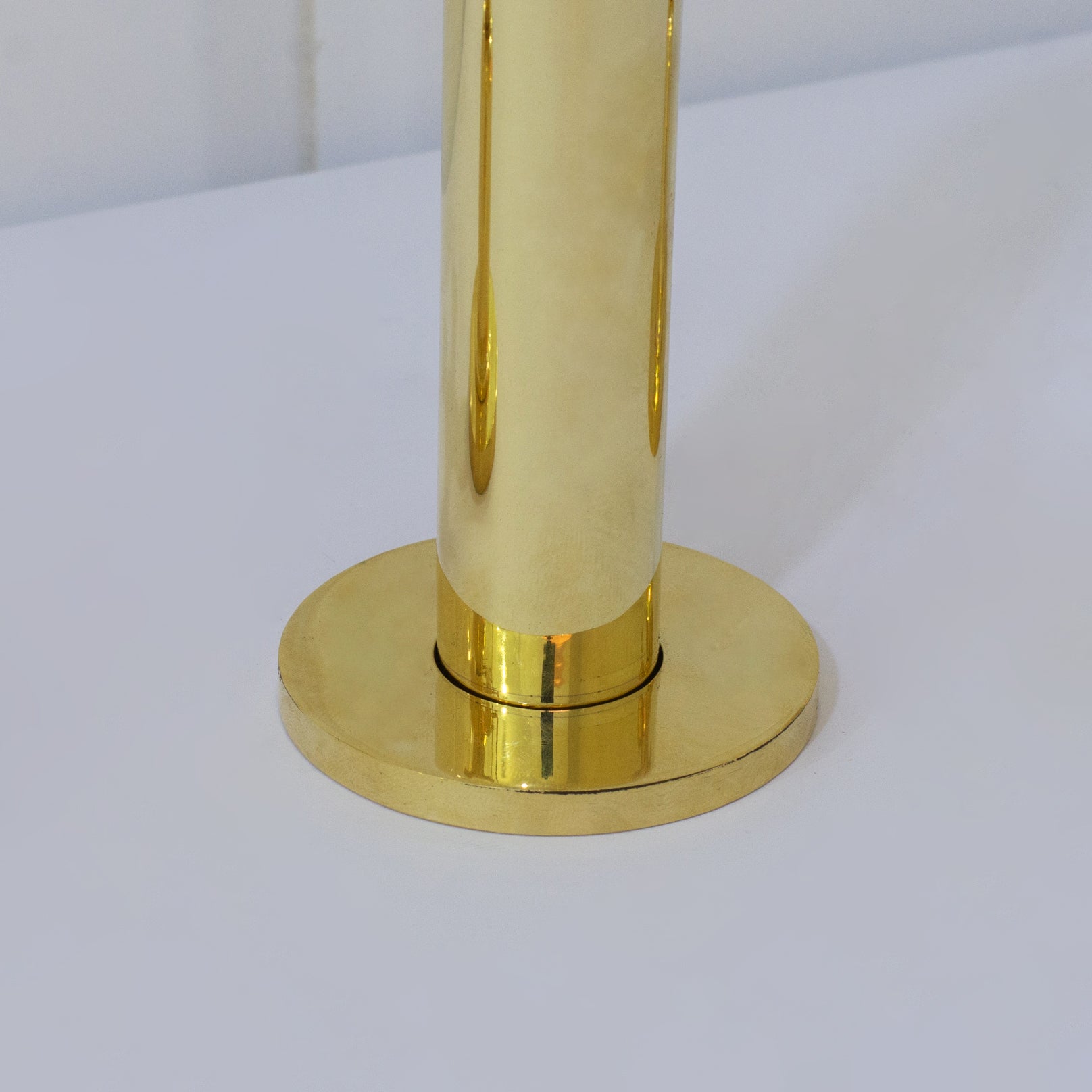 Unlacquered Brass 3-Hole Widespread Faucet, Deck Mount Bathroom Waterfall Faucet