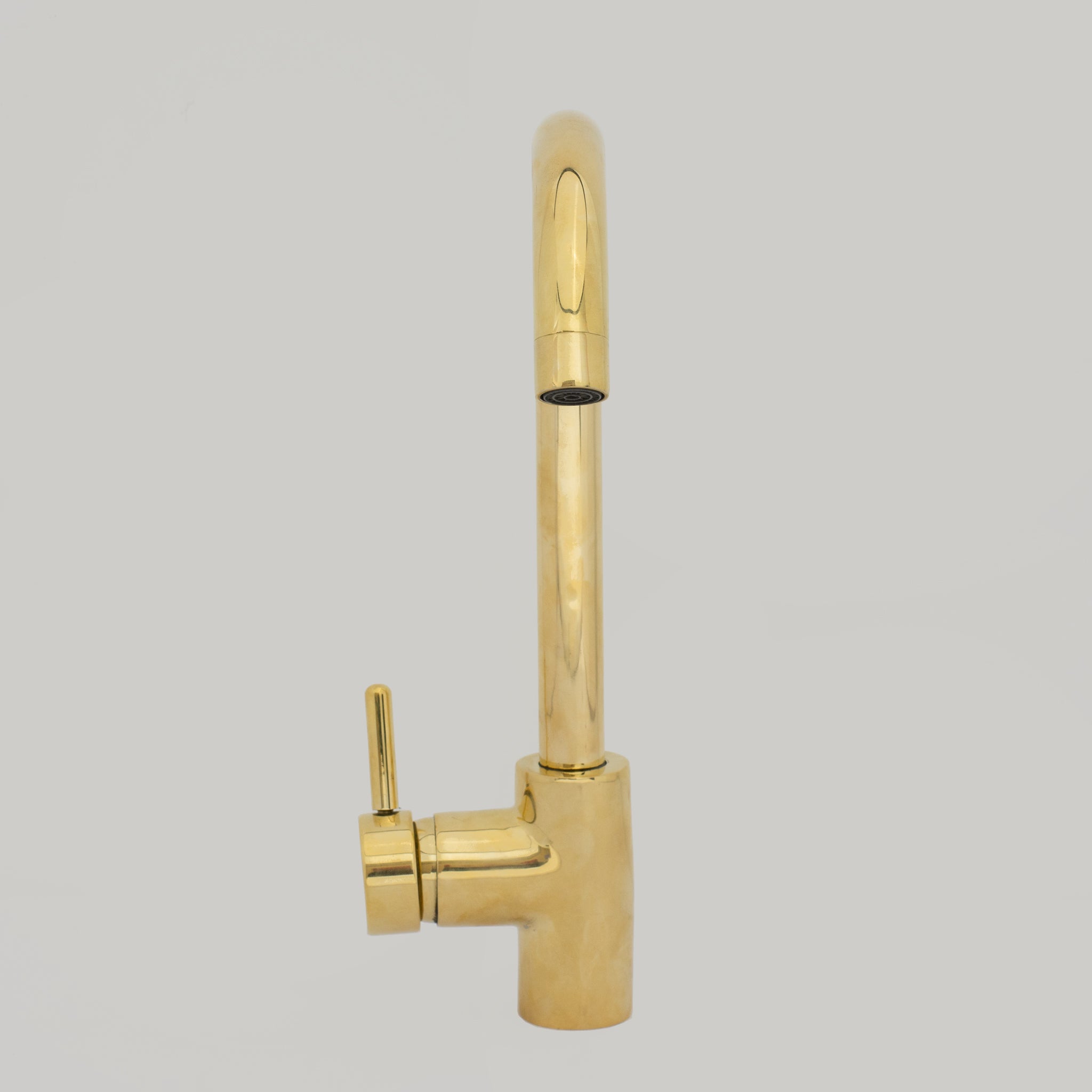Unlacquered Brass Kitchen Faucet, Island Faucet, Antique Brass Sink Mixer Tap