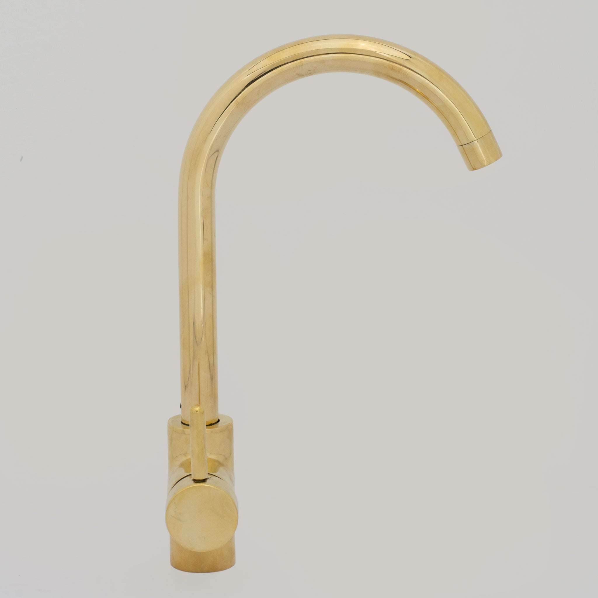 Unlacquered Brass Kitchen Faucet, Island Faucet, Antique Brass Sink Mixer Tap