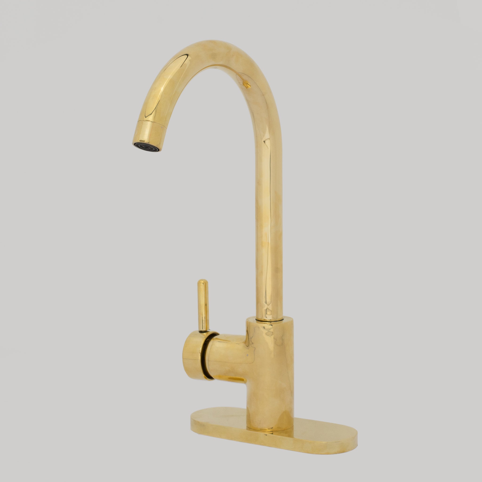 Unlacquered Brass Kitchen Faucet, Island Faucet, Antique Brass Sink Mixer Tap