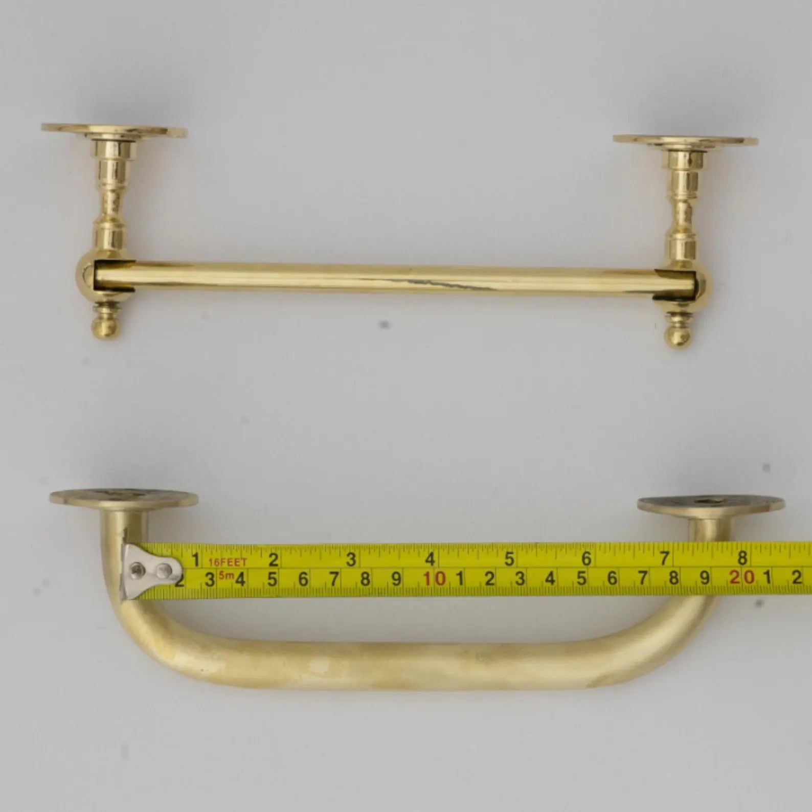 Unlacquered Brass Toilet Paper Holder, Vintage Bathroom Hardware