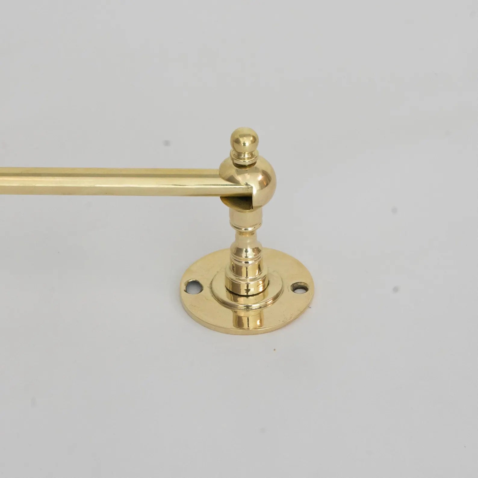 Unlacquered Brass Toilet Paper Holder, Vintage Bathroom Hardware